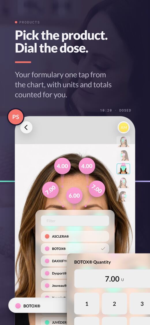 Card 4, Products: Pick the product. Dial the dose.