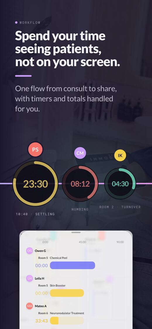Card 5, Workflow: Spend your time seeing patients, not on your screen.